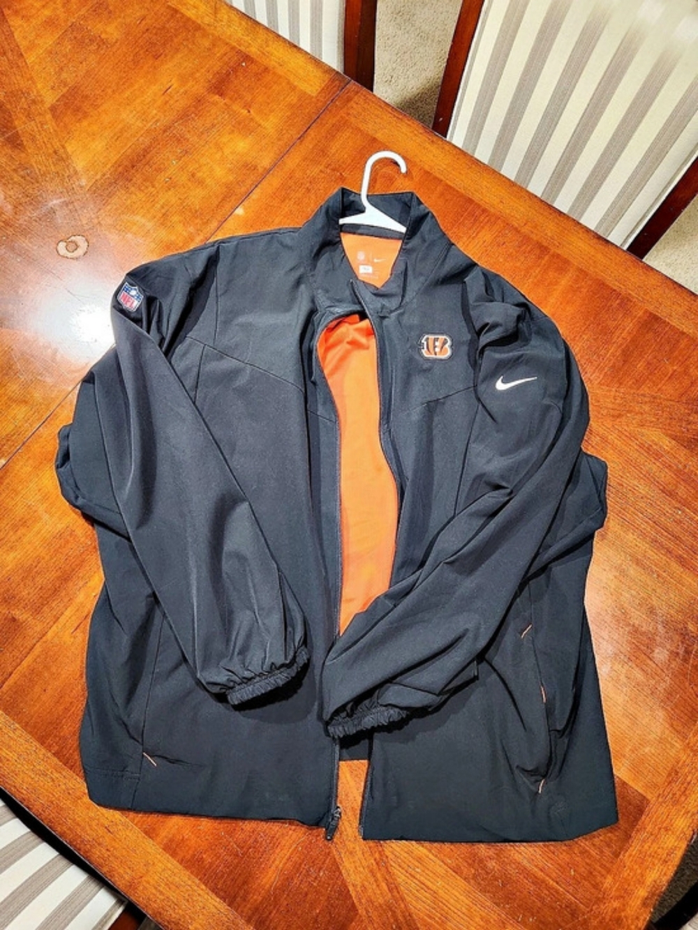 Nike NFL On-Field Apparel Cincinnati Bengals jacket Bengals Black & Orange XXL